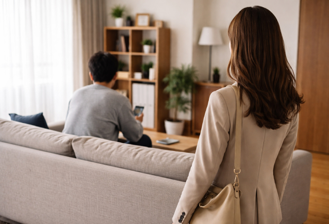 無職の夫が浮気しているかもしれない。